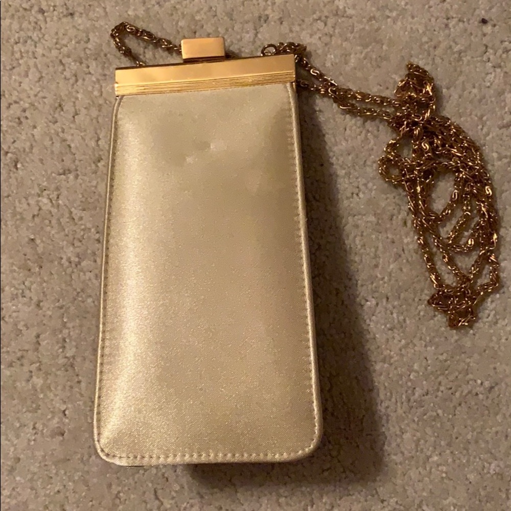 Gold crossbody purse